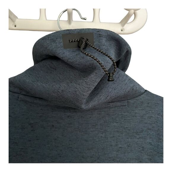 Nike Men's Pullover Long Sleeve - Side Zip - Cinch Strap - Sz L - Dark Blue - Picture 3 of 8